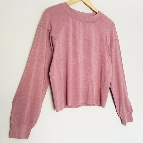 NEW Thrive Societe Long Sleeve Modal Jersey Pullover Top Rose Pink Size S $72 - Picture 14 of 14